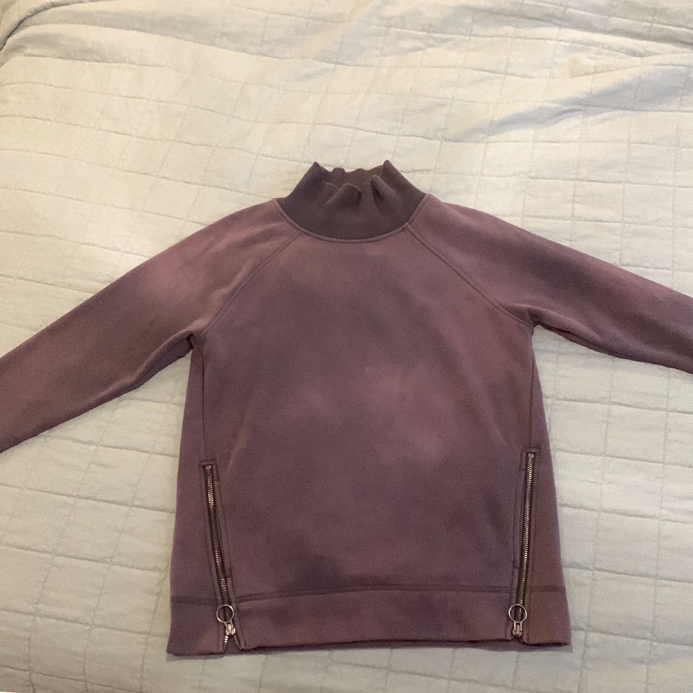 Athlete Fleece Pullover Eggplant Purple